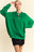 Davi & Dani Round Neck Raglan Sleeve Sweatshirt