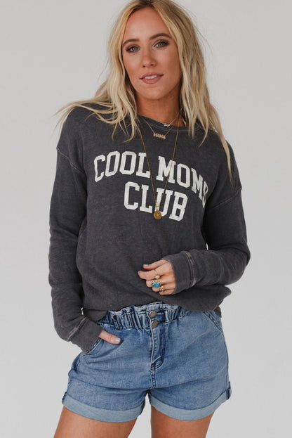 COOL MOMS CLUB Drop Shoulder Sweatshirt