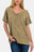 Zenana Full Size Washed Short Sleeve V-Neck T-Shirt