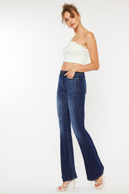 KanCAn Mid Rise Flare Jeans - KC6102LOH