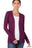 SNAP BUTTON SWEATER CARDIGAN WITH RIBBED DETAIL