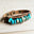 Dusty Narrow Cuff with Turquoise Regalite Stones