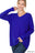 HI-LOW GARMENT DYED V-NECK FRONT SEAM SWEATER