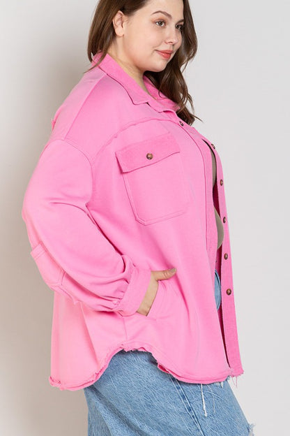 POL Plus Pink Shacket