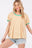 Ces Femme Striped Round Neck Short Sleeve T-Shirt