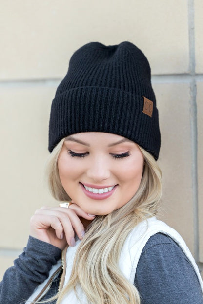 CC Fine Yarn Cuff Beanie