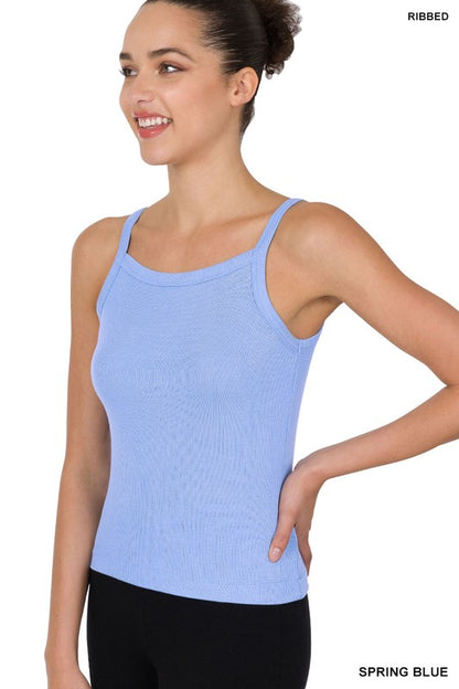 RIBBED SOFT RAYON CAMI