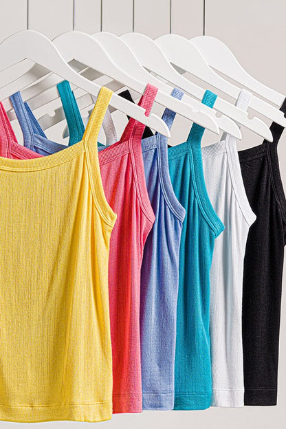 RIBBED SOFT RAYON CAMI