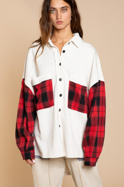 POL oversized plaid