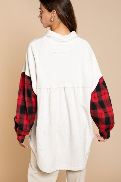 POL oversized plaid