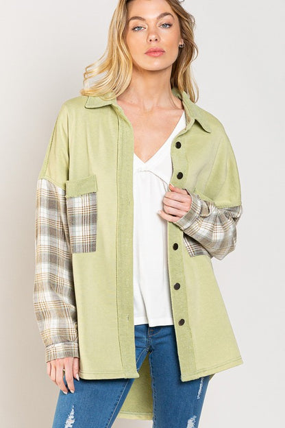 POL oversized plaid