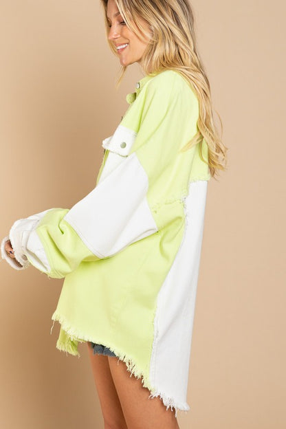 Colorblock Oversized Jacket