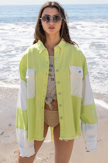 Colorblock Oversized Jacket