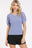 Mittoshop Mineral Wash Puff Sleeve Rib Knit T-Shirt