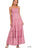 Woven Smocked Top Tiered Cami Maxi Dress