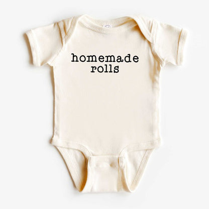 Homemade Rolls Typewriter Baby Onesie