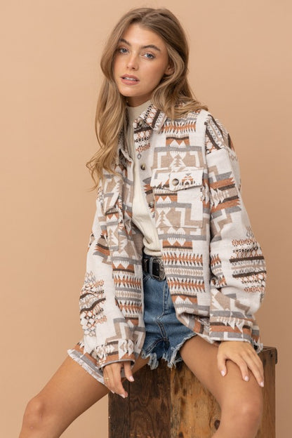 Aztec Western Shacket