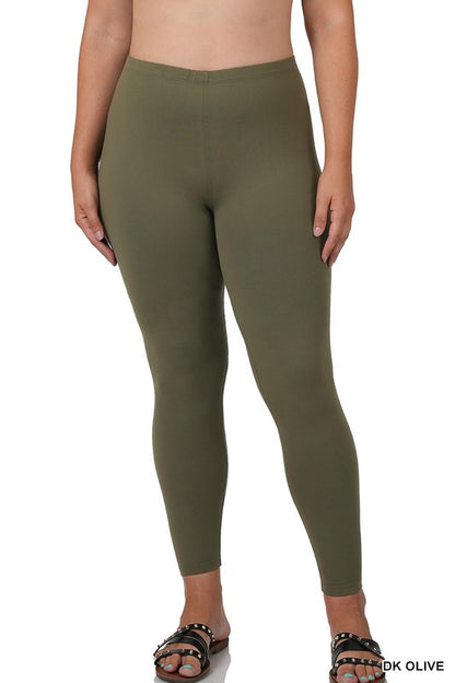 PLUS Brushed DTY Microfiber Full-Length Leggings