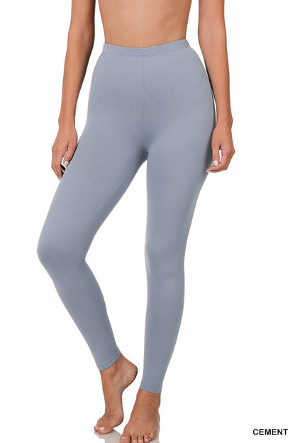 Brushed DTY Microfiber Full-Length Leggings