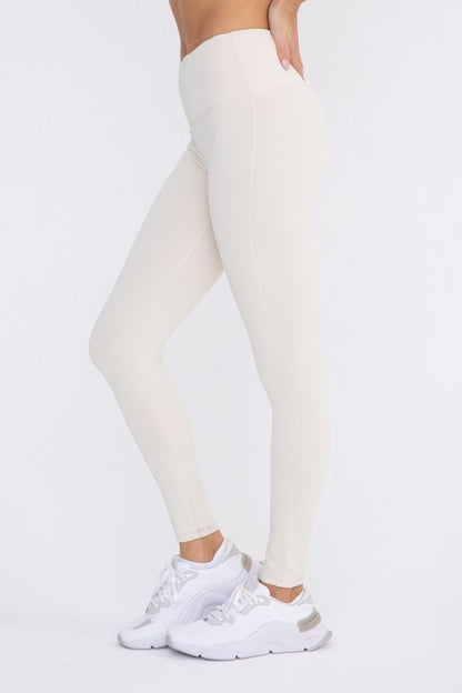 Jacquard Ribbed High-Waisted Leggings