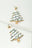 SNOW CHRISTMAS TREE DROP EARRINGS