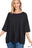 RIBBED BOAT NECK DOLMAN SLEEVE TOP W FRONT SEAM