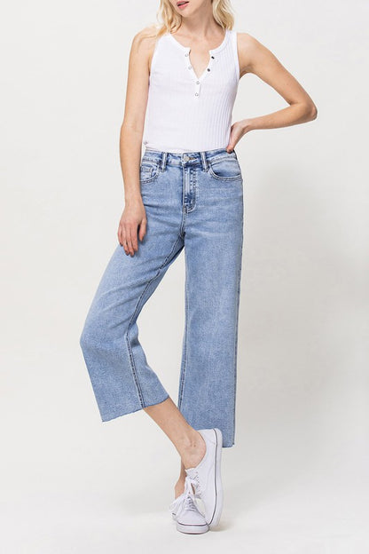 SUPER HIGH RISE CROP WIDE LEG