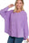 Double Gauze Oversized 3/4 Button Henley Neck Top