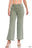 Acid Wash Frayed Cutoff Hem Straight Wide Pants