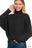 VISCOSE DOLMAN SLEEVE TURTLENECK SWEATER