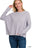 RIBBED DOLMAN LONG SLEEVE SWEATER