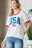 Heimish Full Size USA Contrast Trim Short Sleeve T-Shirt