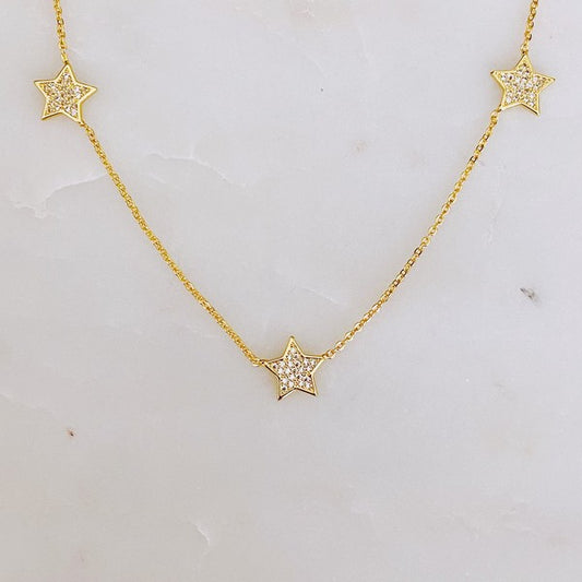 Stars In Greek Island Necklace