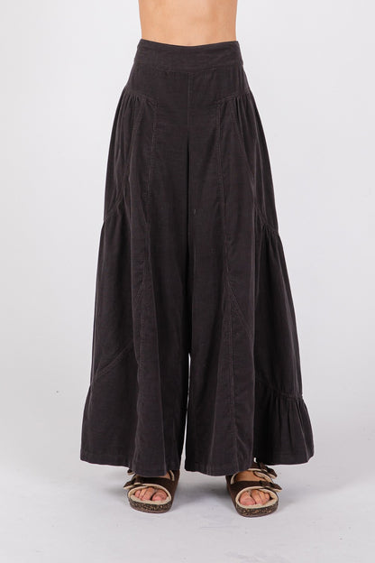 SAGE + FIG High Rise Corduroy Wide Leg Pants