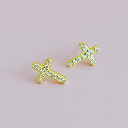 Mini Sparkle Mini Stud Sterling Silver Earrings