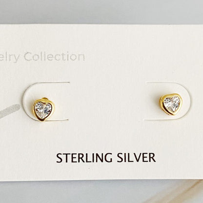 Tiny Shape Tiny Stud Sterling Silver Earrings