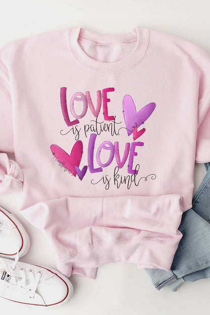 Valentine's Day Love is Patient Sweatshirt