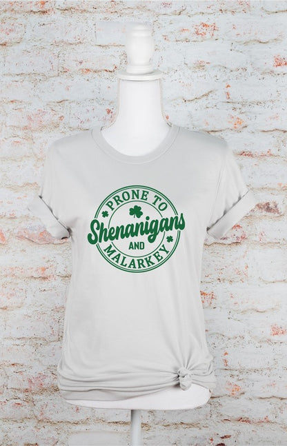 Prone to Shenanigans & Malarkey Graphic Tee