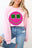 Smile Face Glitter Graphic Fleece Sweatshirts
