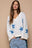 POL Long Sleeve Star Patch Sweater