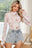 SPRING Floral Mesh High Neck Sheath Blouse