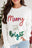 Black Christmas Tinsel Merry and Bright Graphic Sweater