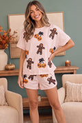 Spooky Season Sequin Lazy Day Short Set