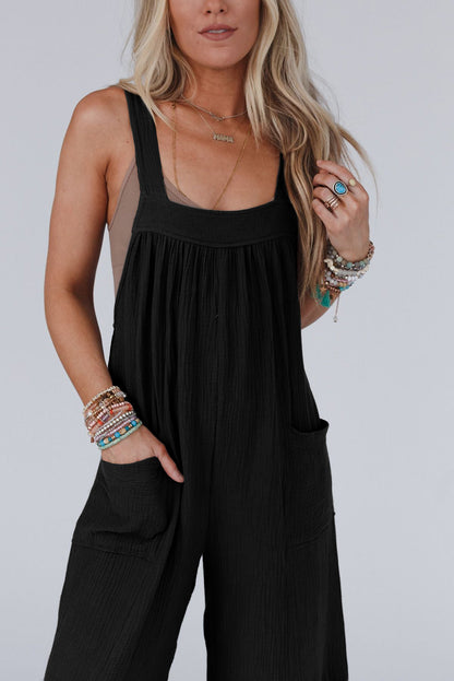 Wide Leg Ruffle Jumpsuit