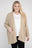 Plus Size Ribbed Knit Open Front Cardigan