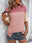 Color Block Round Neck Half Sleeve T-Shirt