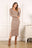 V-neck sweater maxi dress