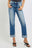 RISEN Full Size High Rise Crop Straight Roll Up Jeans