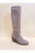 Gray Tall Zip Boots