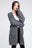 Twist Knitted Open Front Cardigan With Pockets